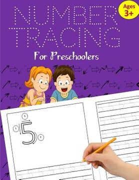portada Number Tracing Book for Preschoolers: Number Tracing Books for kids ages 3-5: Number Writing Practice for Pre K, Kindergarten and Kids ages 3-5 (Numbe