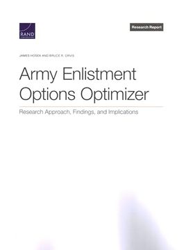 portada Army Enlistment Options Optimizer: Research Approach, Findings, and Implications (en Inglés)