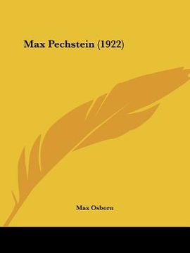 portada max pechstein (1922)