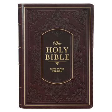 portada KJV Study Bible, Standard King James Version Holy Bible, Burgundy Hardcover (en Inglés)