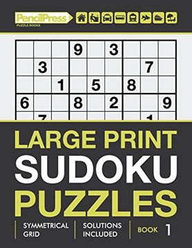 portada Large Print Sudoku Puzzles Book 1 