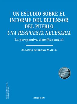 portada Un Estudio Sobre el Informe del Defensor del Pueblo. Una Respuesta Necesaria: La Perspectiva Científico-Social