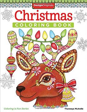 portada Christmas Coloring Book (Coloring is Fun) (Design Originals) 32 fun & Playful Holiday art Activities From Thaneeya Mcardle on High-Quality, Extra-Thick Perforated Pages That Resist Bleed-Through (in English)