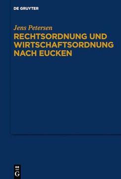 portada Rechtsordnung und Wirtschaftsordnung Nach Eucken 