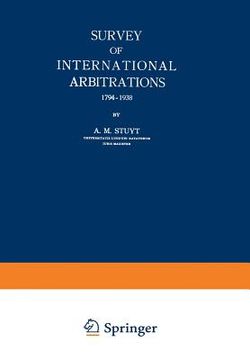 portada Survey of International Arbitrations 1794-1938 (en Inglés)