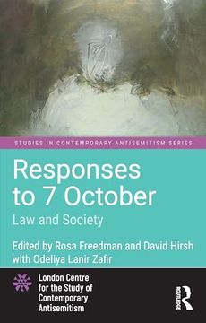 portada Responses to 7 October: Law and Society (Studies in Contemporary Antisemitism) (in English)