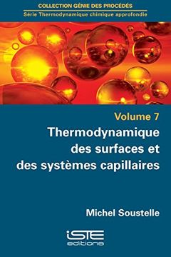 portada Thermodynamique des Surfaces et des Systèmes Capillaires (en Francés)