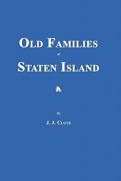 portada old families of staten island (en Inglés)