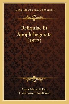 portada Reliquiae Et Apophthegmata (1822) (en Latin)