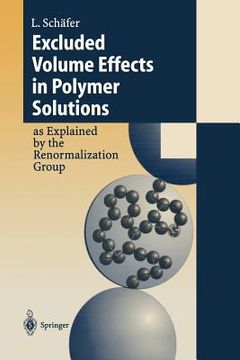 portada excluded volume effects in polymer solutions: as explained by the renormalization group (en Inglés)