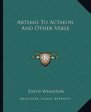 portada artemis to actaeon and other verse (in English)