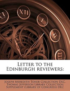 portada letter to the edinburgh reviewers (en Inglés)