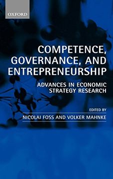 portada Competence, Governance, and Entrepreneurship: Advances in Economic Strategy Research (in English)