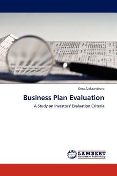 portada business plan evaluation