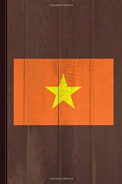 portada Vietnam Flag Journal Not: Blank Lined Ruled for Writing 6x9 110 Pages 