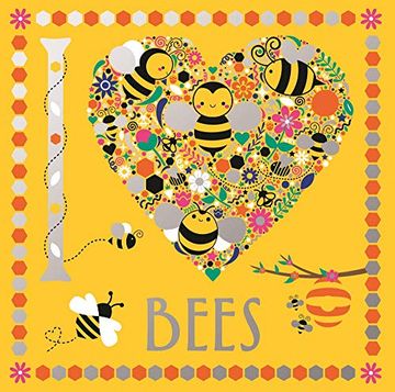 portada I Heart Bees (i Heart Pocket Colouring) (en Inglés)