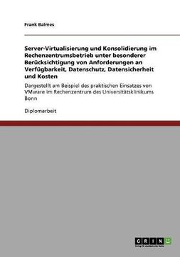 portada Server-Virtualisierung und Konsolidierung im Rechenzentrumsbetrieb