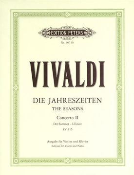 portada Violin Concerto in G Minor Op. 8 No. 2 Summer (Edition for Violin and Piano): For Violin, Strings and Continuo, from the 4 Seasons, Urtext (in English)