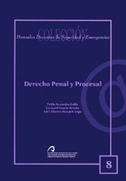 portada Derecho Penal y Procesal (Manual Docente de Teleformación de Seguridad y Emergencias)