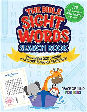 portada The Peace of Mind Bible Sight Words Search Book: Seek and Find God'S Word in Colorful Word Searches! (Peace of Mind for Kids) 