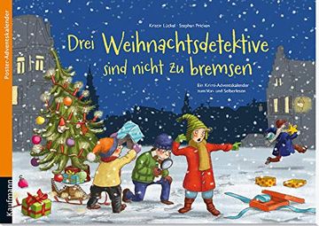 portada Drei Weihnachtsdetektive Sind Nicht zu Bremsen: Poster-Adventskalender (en Alemán)