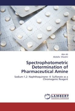 portada Spectrophotometric Determination of Pharmaceutical Amine (en Inglés)