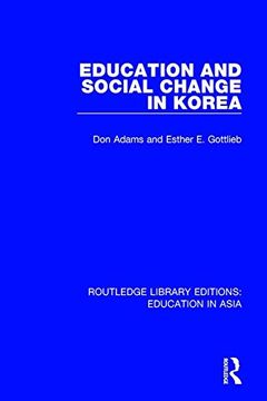 portada Education and Social Change in Korea (en Inglés)