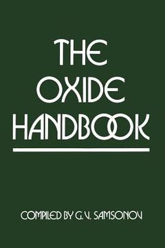 portada The Oxide Handbook (en Inglés)