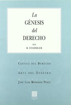 portada La Génesis del Derecho (in Spanish)