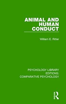 portada Animal and Human Conduct (Psychology Library Editions: Comparative Psychology) (en Inglés)