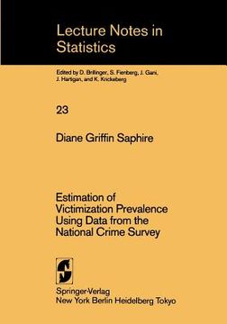 portada estimation and victimization prevalence using data from the national crime survey (en Inglés)