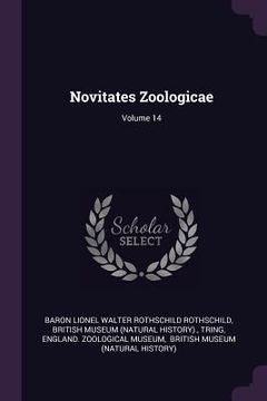 portada Novitates Zoologicae; Volume 14 (en Inglés)