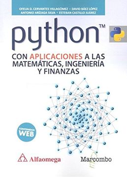 portada Python con Aplicaciones a las Matemáticas, Ingeniería y Finanzas