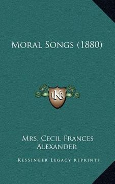 portada moral songs (1880) (en Inglés)