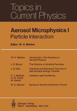 portada aerosol microphysics i: particle interactions (en Inglés)