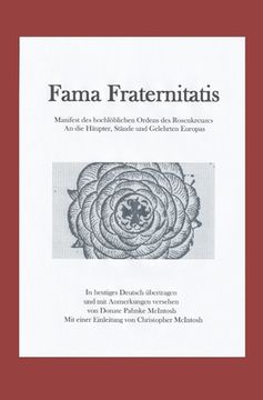 portada Fama Fraternitatis (deutsch) (en Alemán)