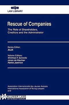 portada rescue of companies, the role of shareholders, creditors (en Inglés)