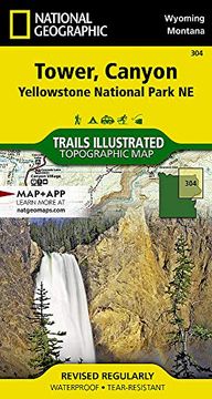 portada Tower, Canyon: Yellowstone National Park NE - Trails Illustrated Map (in English)