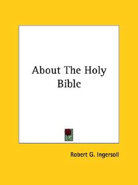 portada about the holy bible (en Inglés)