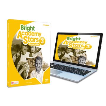 portada Bright Academy Stars 3 Activity Book: Cuaderno de Actividades Impreso con Acceso a la Versión Digital (en Inglés)