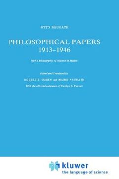 portada philosophical papers 1913 1946: with a bibliography of neurath in english