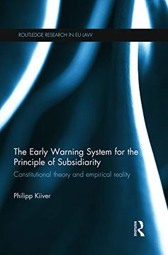 portada The Early Warning System for the Principle of Subsidiarity (Routledge Research in eu Law) (en Inglés)