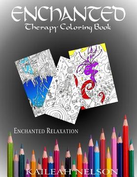 portada Enchanted: Therapy Coloring Book (en Inglés)