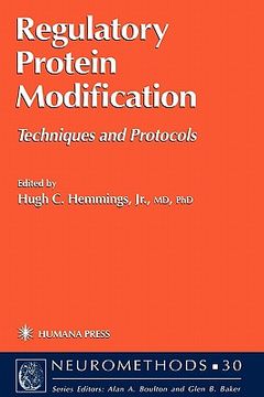portada regulatory protein modification: techniques and protocols (en Inglés)