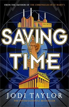 portada Saving Time (The Time Police) (libro en Inglés)