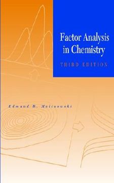 portada factor analysis in chemistry (en Inglés)