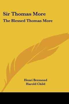 portada sir thomas more: the blessed thomas more