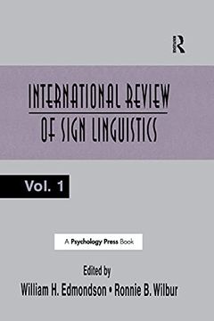 portada International Review of Sign Linguistics: Volume 1
