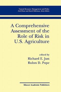portada a comprehensive assessment of the role of risk in u.s. agriculture (en Inglés)
