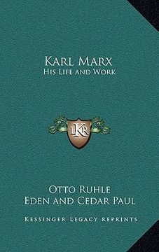 portada karl marx: his life and work (in English)